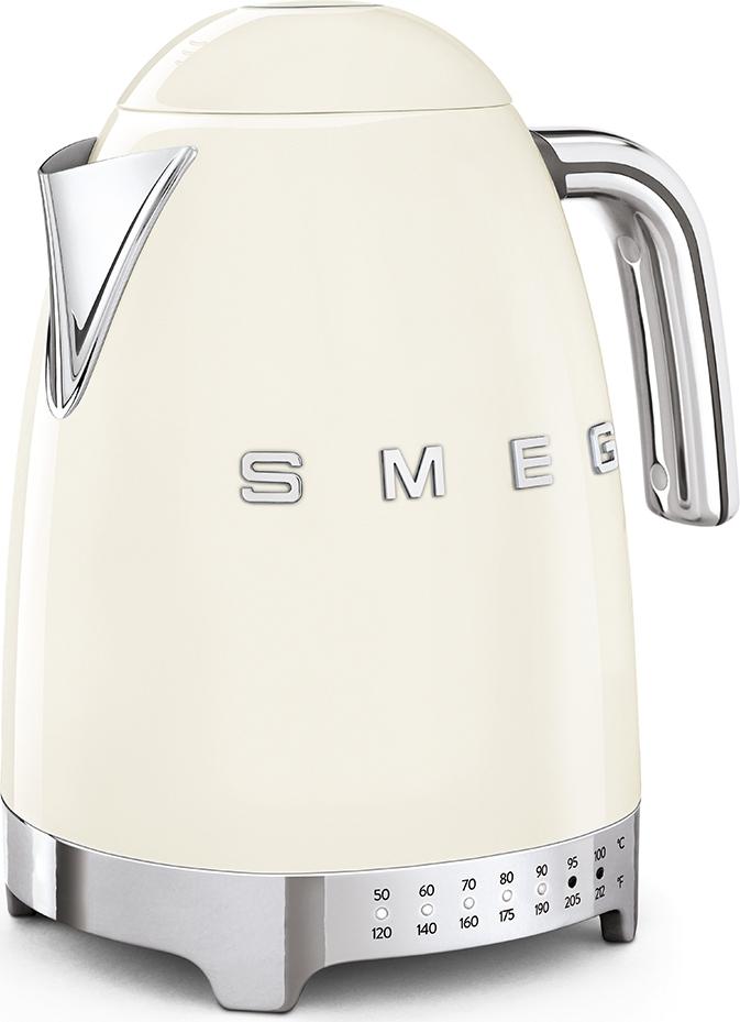 Smeg - 1.7 L 50's Style Variable Temperature Kettle with 3D Logo Cream - KLF04CRUS