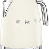 Smeg - 1.7 L 50's Style Variable Temperature Kettle with 3D Logo Cream - KLF04CRUS
