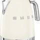 Smeg - 1.7 L 50's Style Variable Temperature Kettle with 3D Logo Cream - KLF04CRUS