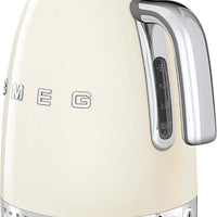 Smeg - 1.7 L 50's Style Variable Temperature Kettle with 3D Logo Cream - KLF04CRUS