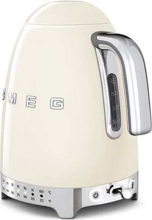Smeg - 1.7 L 50's Style Variable Temperature Kettle with 3D Logo Cream - KLF04CRUS
