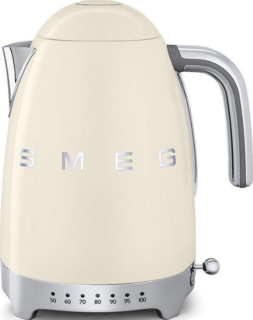 Smeg - 1.7 L 50's Style Variable Temperature Kettle with 3D Logo Cream - KLF04CRUS