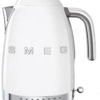 Smeg - 1.7 L 50's Style Variable Temperature Kettle with 3D Logo White - KLF04WHUS