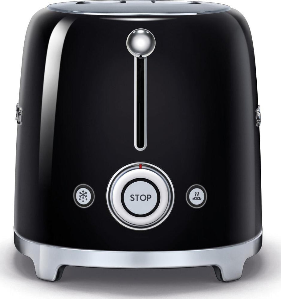 Smeg - 2 Slice 50's Style Toaster Black - TSF01BLUS