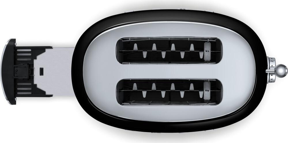 Smeg - 2 Slice 50's Style Toaster Black - TSF01BLUS