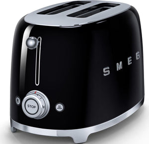 Smeg - 2 Slice 50's Style Toaster Black - TSF01BLUS