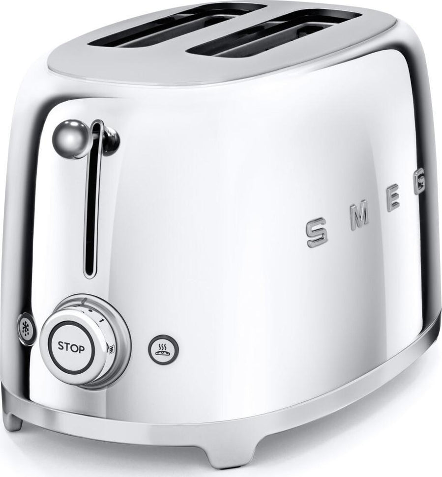 Smeg - 2 Slice 50's Style Toaster Chrome - TSF01SSUS
