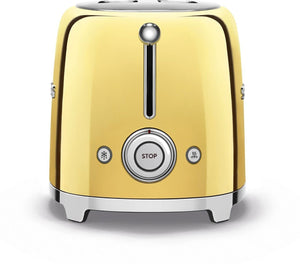 Smeg - 2 Slice 50's Style Toaster Gold - TSF01GOUS