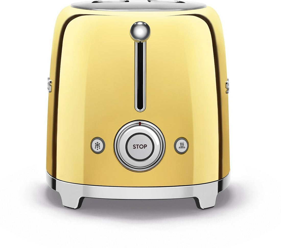 Smeg - 2 Slice 50's Style Toaster Gold - TSF01GOUS - DISCONTINUED