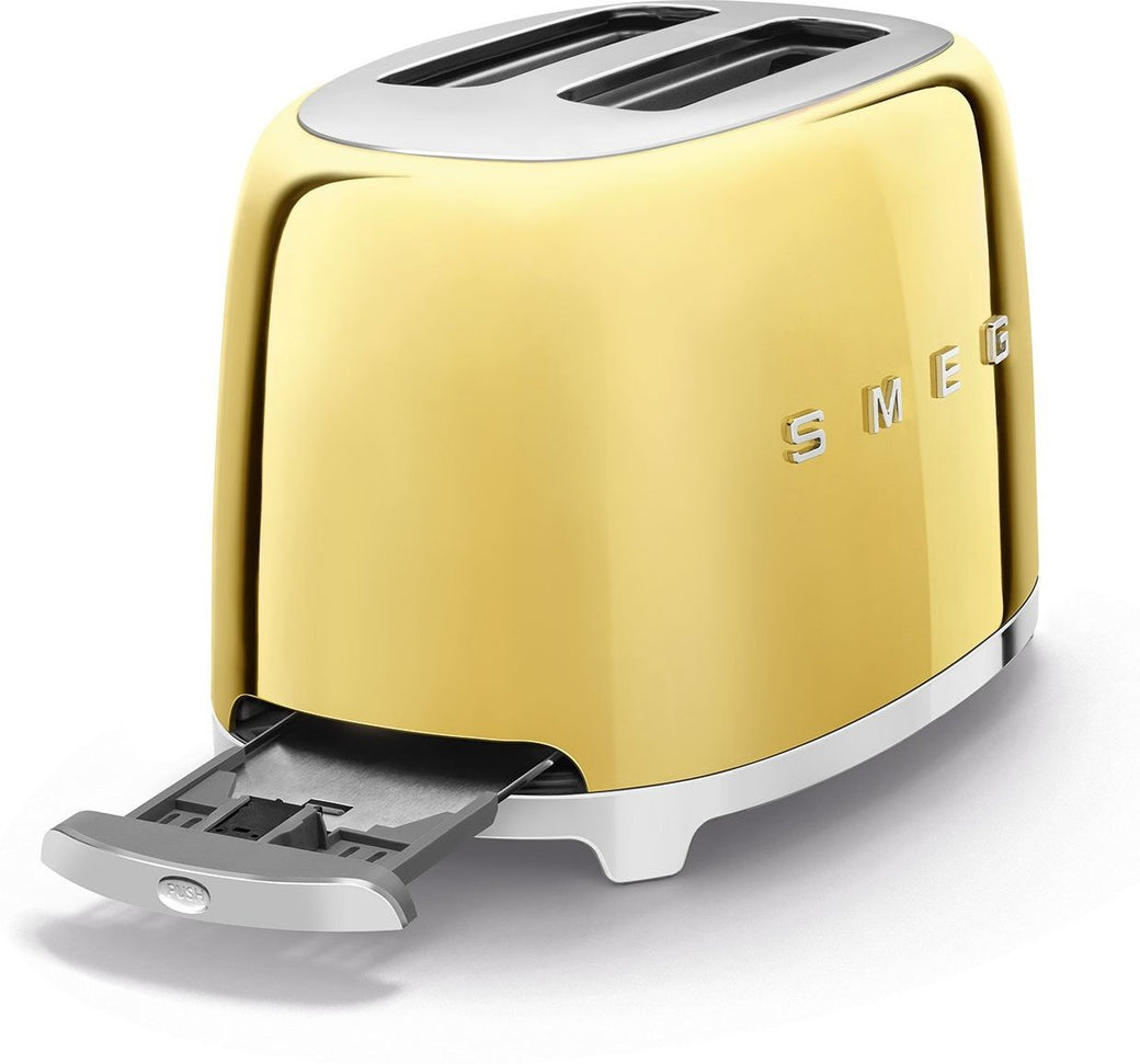 Smeg - 2 Slice 50's Style Toaster Gold - TSF01GOUS - DISCONTINUED