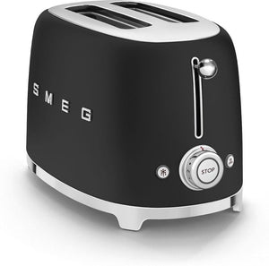 Smeg - 2 Slice 50's Style Toaster Matte Black - TSF01BLMUS