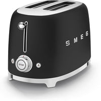 Smeg - 2 Slice 50's Style Toaster Matte Black - TSF01BLMUS