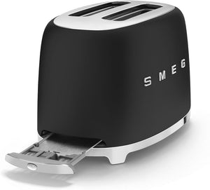 Smeg - 2 Slice 50's Style Toaster Matte Black - TSF01BLMUS
