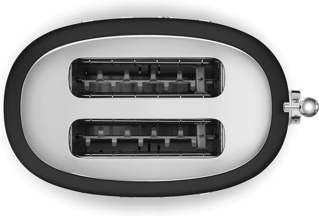 Smeg - 2 Slice 50's Style Toaster Matte Black - TSF01BLMUS