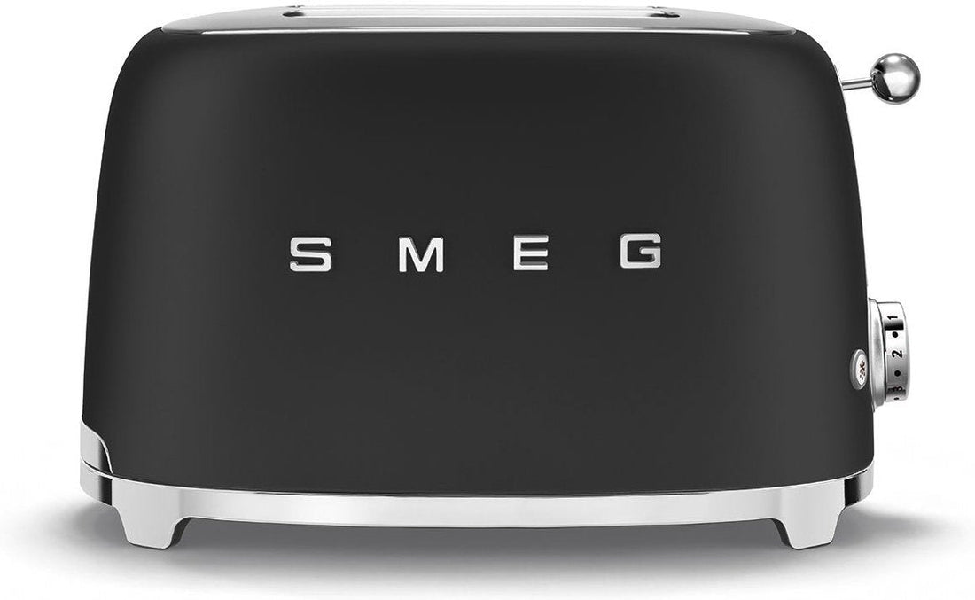 Smeg - 2 Slice 50's Style Toaster Matte Black - TSF01BLMUS