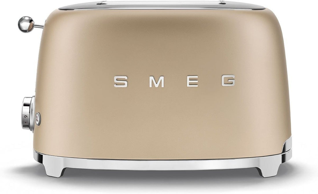 Smeg - 2 Slice 50's Style Toaster Matte Champagne - TSF01CHMUS