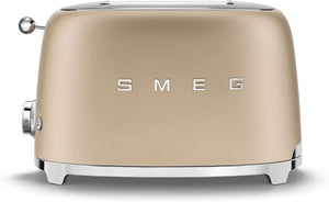 Smeg - 2 Slice 50's Style Toaster Matte Champagne - TSF01CHMUS