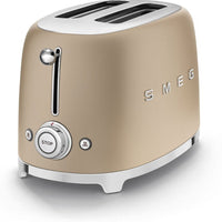 Smeg - 2 Slice 50's Style Toaster Matte Champagne - TSF01CHMUS