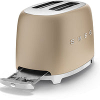 Smeg - 2 Slice 50's Style Toaster Matte Champagne - TSF01CHMUS