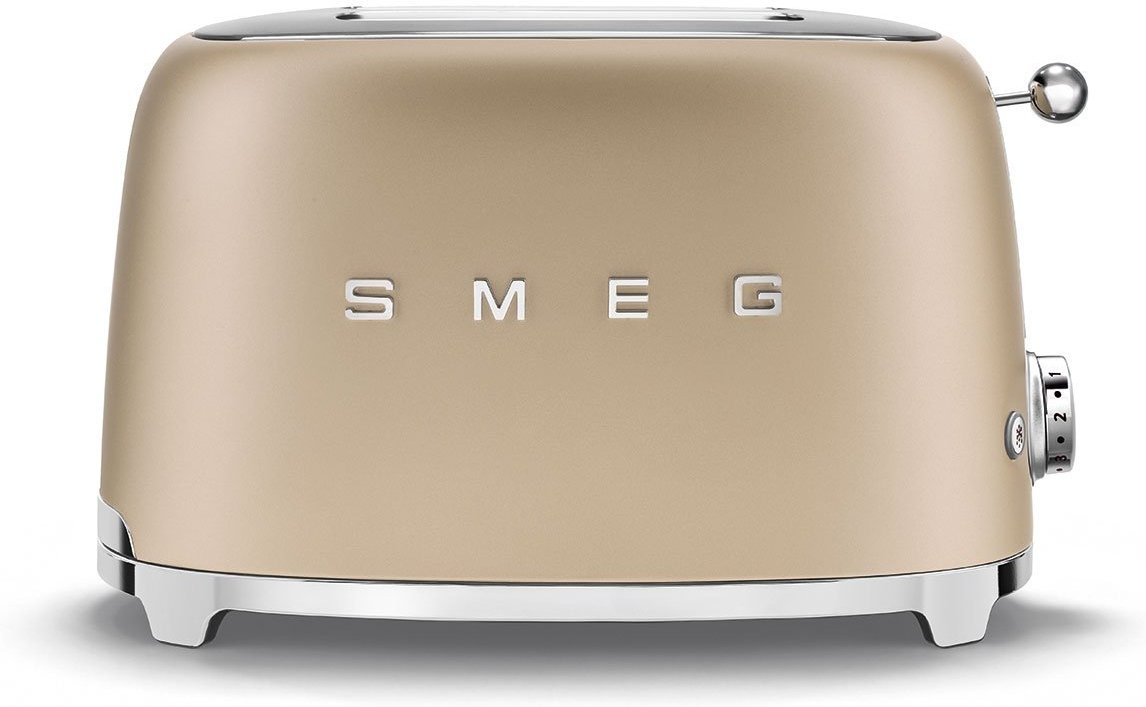 Smeg - 2 Slice 50's Style Toaster Matte Champagne - TSF01CHMUS
