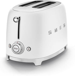 Smeg - 2 Slice 50's Style Toaster Matte White - TSF01WHMUS