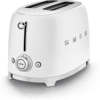 Smeg - 2 Slice 50's Style Toaster Matte White - TSF01WHMUS