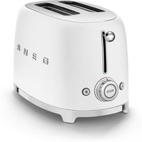 Smeg - 2 Slice 50's Style Toaster Matte White - TSF01WHMUS