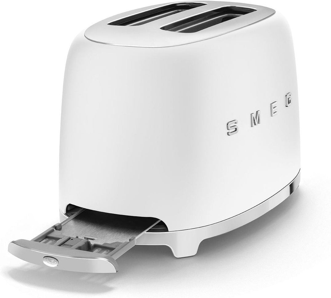 Smeg - 2 Slice 50's Style Toaster Matte White - TSF01WHMUS