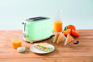 Smeg - 2 Slice 50's Style Toaster Pastel Green - TSF01PGUS
