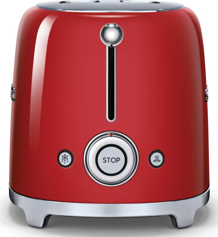 Smeg - 2 Slice 50's Style Toaster Red - TSF01RDUS