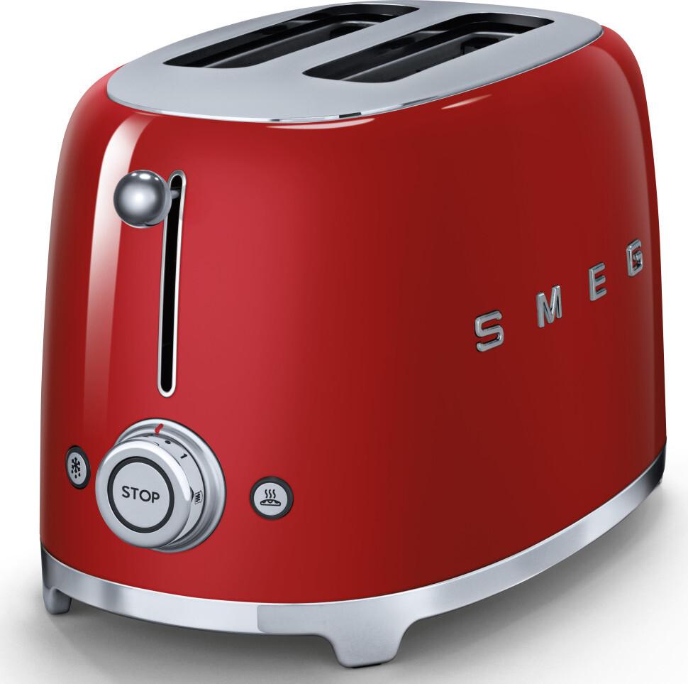 Smeg - 2 Slice 50's Style Toaster Red - TSF01RDUS