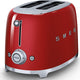 Smeg - 2 Slice 50's Style Toaster Red - TSF01RDUS