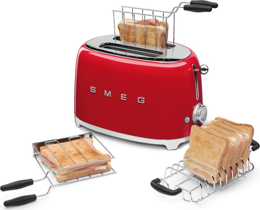 Smeg - 2 Slice 50's Style Toaster Red - TSF01RDUS