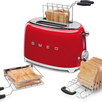 Smeg - 2 Slice 50's Style Toaster Red - TSF01RDUS