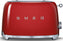 Smeg - 2 Slice 50's Style Toaster Red - TSF01RDUS