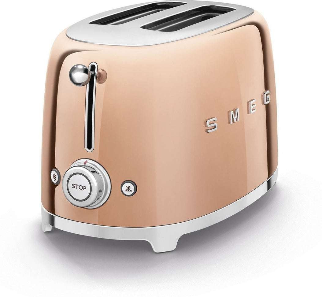 Smeg - 2 Slice 50's Style Toaster Rose Gold - TSF01RGUS