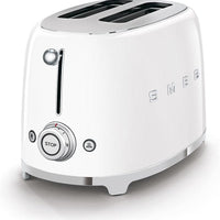 Smeg - 2 Slice 50's Style Toaster White - TSF01WHUS