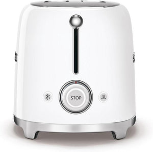 Smeg - 2 Slice 50's Style Toaster White - TSF01WHUS