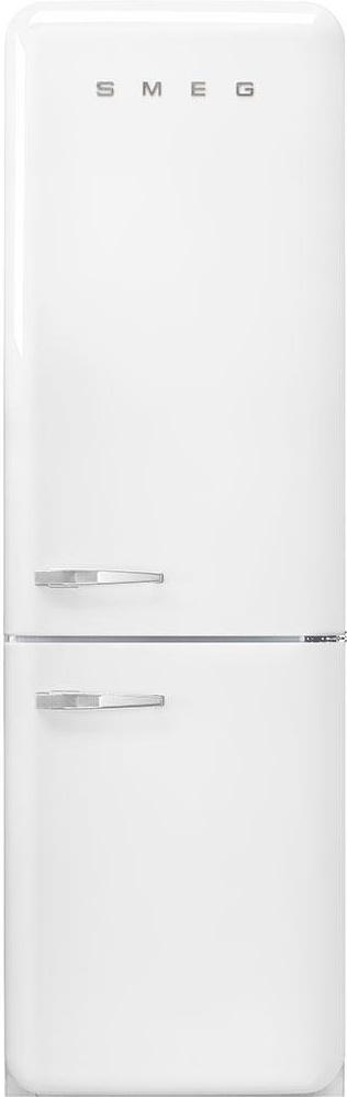 Smeg - 24" 50's Retro Style No Frost Refrigerator/Freezer Right Hinge White - FAB32URWH3