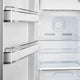 Smeg - 24" 50's Retro Style Refrigerator/Freezer Left Hinge Cream - FAB28ULCR3