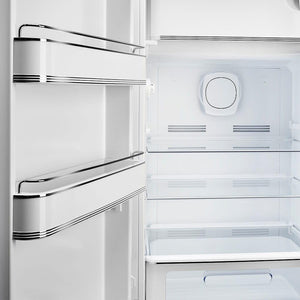 Smeg - 24" 50's Retro Style Refrigerator/Freezer Left Hinge Orange - FAB28ULOR3