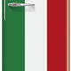Smeg - 24" 50's Retro Style Refrigerator/Freezer Right Hinge Italian Flag - FAB28URDIT3