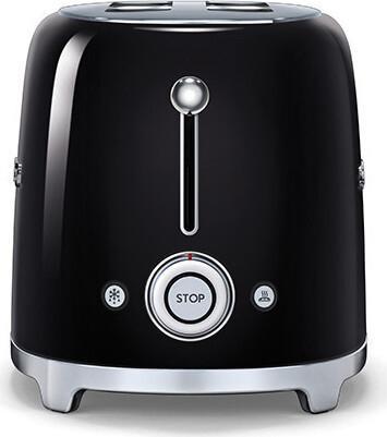 Smeg - 4 Slice 50's Style Toaster Black - TSF02BLUS