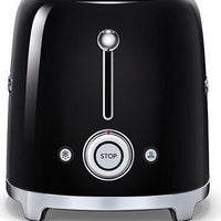 Smeg - 4 Slice 50's Style Toaster Black - TSF02BLUS