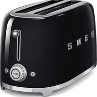 Smeg - 4 Slice 50's Style Toaster Black - TSF02BLUS