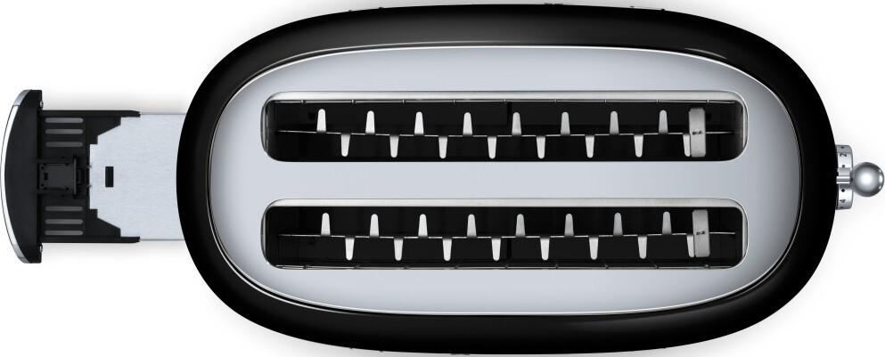 Smeg - 4 Slice 50's Style Toaster Black - TSF02BLUS