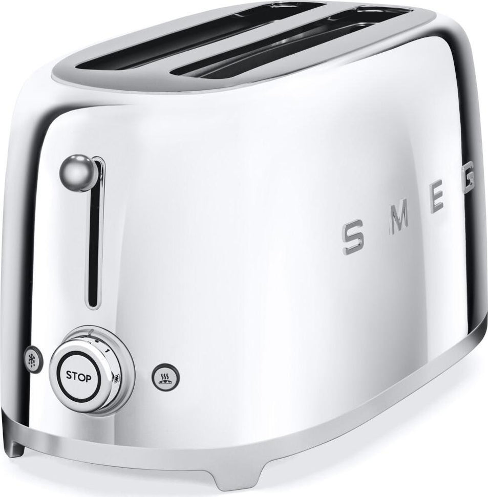 Smeg - 4 Slice 50's Style Toaster Chrome - TSF02SSUS