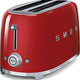 Smeg - 4 Slice 50's Style Toaster Pastel Red - TSF02RDUS