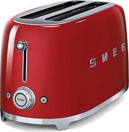 Smeg - 4 Slice 50's Style Toaster Pastel Red - TSF02RDUS - DISCONTINUED