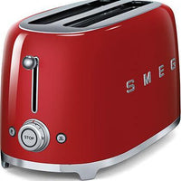 Smeg - 4 Slice 50's Style Toaster Pastel Red - TSF02RDUS - DISCONTINUED
